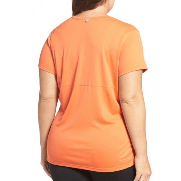 NEW Women's 1X Plus Size NIKE Miler Dri-Fit Running Shirt Tee T-Shirt 747056-842 - Picture 2 of 7